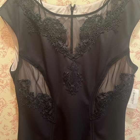 Dress Barn Lace Illusion Dress Size 16 - Picture 3 of 4